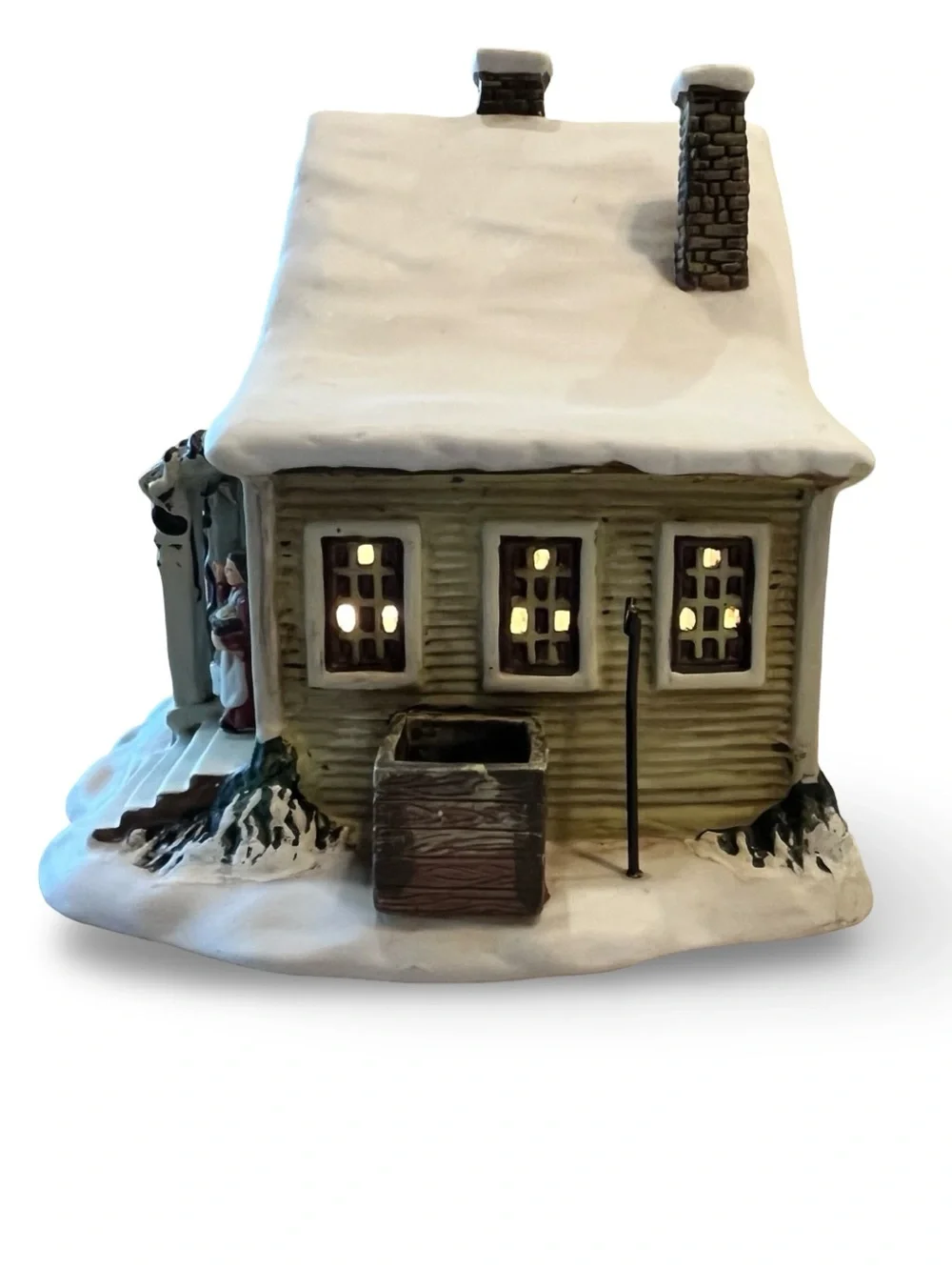 Currier & Ives Collection The Old Farm House  Holiday Collectible Light Up House